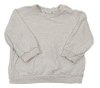 Sivá melírovaná mikina H&M