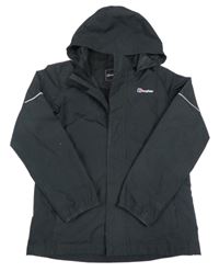 Černá šusťáková podzimní funkční bunda s kapucí Berghaus