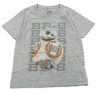 Sivé melírované tričko so Star Wars