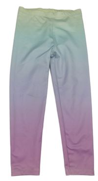 Zeleno-fialovo-růžové legíny George