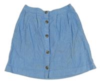 Modrá prepínaci menšestrová sukňa H&M