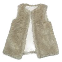 Smotanová kožušinová podšitá vesta Primark