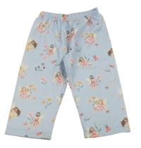 Svetlomodré ľahké nohavice s vílami