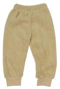 Béžové chlpaté tepláky