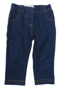 Tmavomodré legíny riflového vzhedu