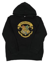 Černá mikina s potiskem a kapucí - Harry Potter 