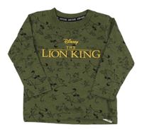 Khaki vzorované tričko s Lvím kráľom Primark
