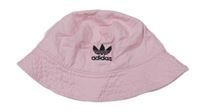 Světlerůžový plátěný klobouk s logem - Adidas