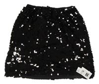 Nové - Černá flitrová sukně Dunnes Stores