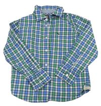 Modro-zeleno-biela kockovaná košeľa H&M