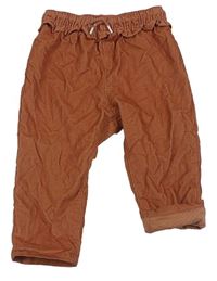 Starorůžové podšité manšestráky H&M