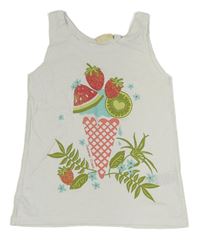 Biely top so zmrzlinou zn. Kids