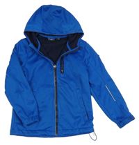 Modrá softshellová funkčná bunda s kapucňou Crane