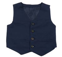 Tmavomodrá slávnostná vesta Matalan