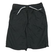 Antracitové plátenné kraťasy Dopodopo