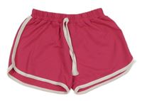 Fuchsiové teplákové kraťasy