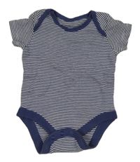 Modro-biele pruhované body
