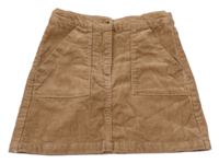 Hnedá menšestrová sukňa H&M