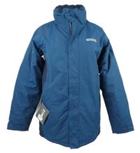 Nové - Pánska tmavomodrá šušťáková outdoorová zimná bunda s ukrývací kapucňou Regatta