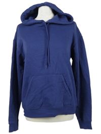 Dámská tmavomodrá oversizedmikina s kapucí H&M