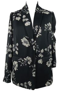 Dámský černý květovaný blejzr C´est Paris 