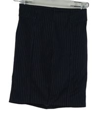 Dámska tmavomodrá prúžkovaná sukňa H&M