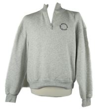 Dámská šedá melírovaná oversized mikina s nápisem Asos 