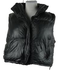 Dámská černá potažená crop zateplená vesta FB Sister 