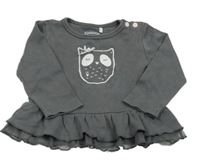 Šedé triko se sovičkou Staccato