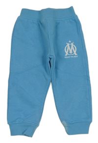 Modré tepláky s výšivkou 