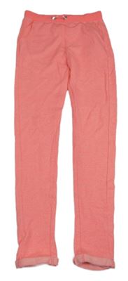 Neonově růžové melírované tepláky Page one young