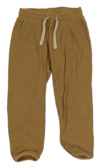 Béžové žebrované lehké tepláky H&M