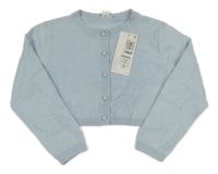 Nový - svetlomodrý prepínaci sveter M&S