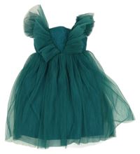 Petrolejové tylové šaty H&M