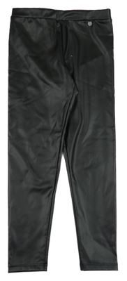 Černé koženkové legíny Calliope