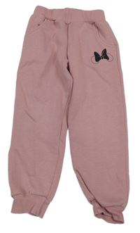 Růžové tepláky s mašlí 