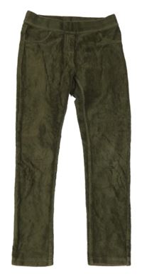 Khaki sametové tregíny C&A