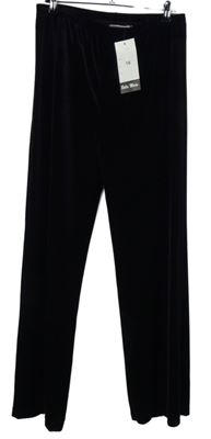 Nové - Dámské lilkové sametové kalhoty Bella Moda