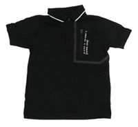 Čierne polo tričko s nápisom George