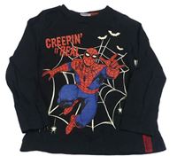 Černé triko se Spidermanem Marvel