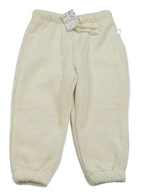 Nové - Smetanové sametové žebrované kalhoty Primark