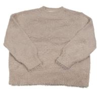 Staroružový chlpatý sveter Zara