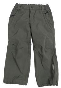 Tmavošedé softshellové kalhoty icepeak