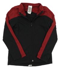 Bordó-čierna športová prepínaci mikina Decathlon