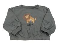 Šedá mikina s lvíčkem Next