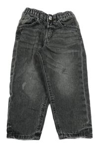 Tmavosivé rifle s vyšúchaním Zara