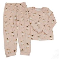 Světkerůžové plyšové pyžamo s baletkami M&S