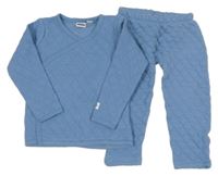 2set - Modrá prošívaná propínací mikina + tepláky Lily & Dan