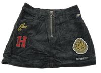 Antracitová menšestrová sukňa s nášivkami - Harry Potter M&S