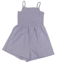 Lila kraťasový overal s žabičkováním F&F